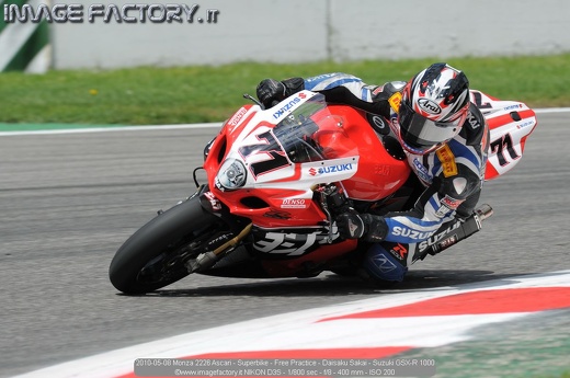 2010-05-08 Monza 2226 Ascari - Superbike - Free Practice - Daisaku Sakai - Suzuki GSX-R 1000
